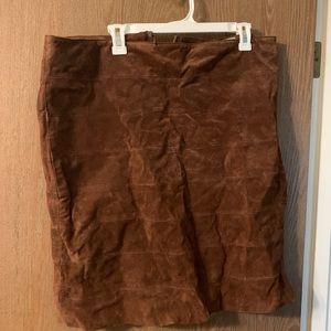 Geneology leather skirt